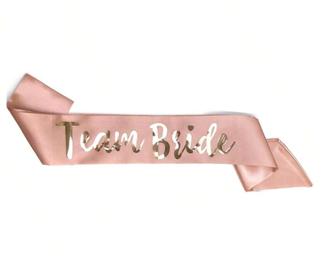 Team Bride Sjerpenset - 6 Roze & 1 Witte Bride to Be Sjerp - Vrijgezellenfeest Decoratie - Bachelorette - Bruiloft