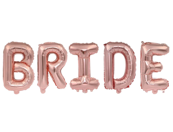 Bride To Be Ballonnen Set - Folieballonnen in Zilver/Goud en Rosegold - Vrijgezellenfeest Decoratie - Inclusief Diamant Ring Ballon