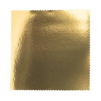 Gouden Kartonnen Taartonderleggers Vierkant - 1MM - Set van 5 - Stevige Cake Boards voor Taarten en Gebak - Cakeboard - Taartkarton