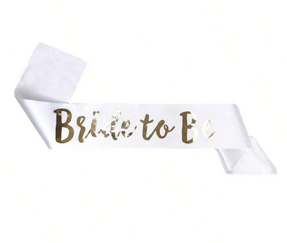 Team Bride Sjerpenset - 6 Roze & 1 Witte Bride to Be Sjerp - Vrijgezellenfeest Decoratie - Bachelorette - Bruiloft