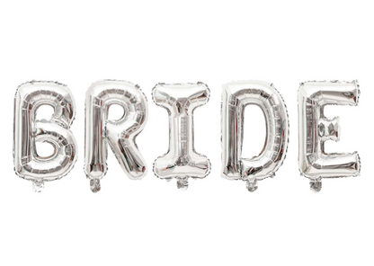 Bride To Be Ballonnen Set - Folieballonnen in Zilver/Goud en Rosegold - Vrijgezellenfeest Decoratie - Inclusief Diamant Ring Ballon