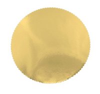 Gouden Kartonnen Taartonderleggers Rond - 1MM - Set van 5 - Stevige Cake Boards voor Taarten en Gebak - Cakeboard - Taartkarton